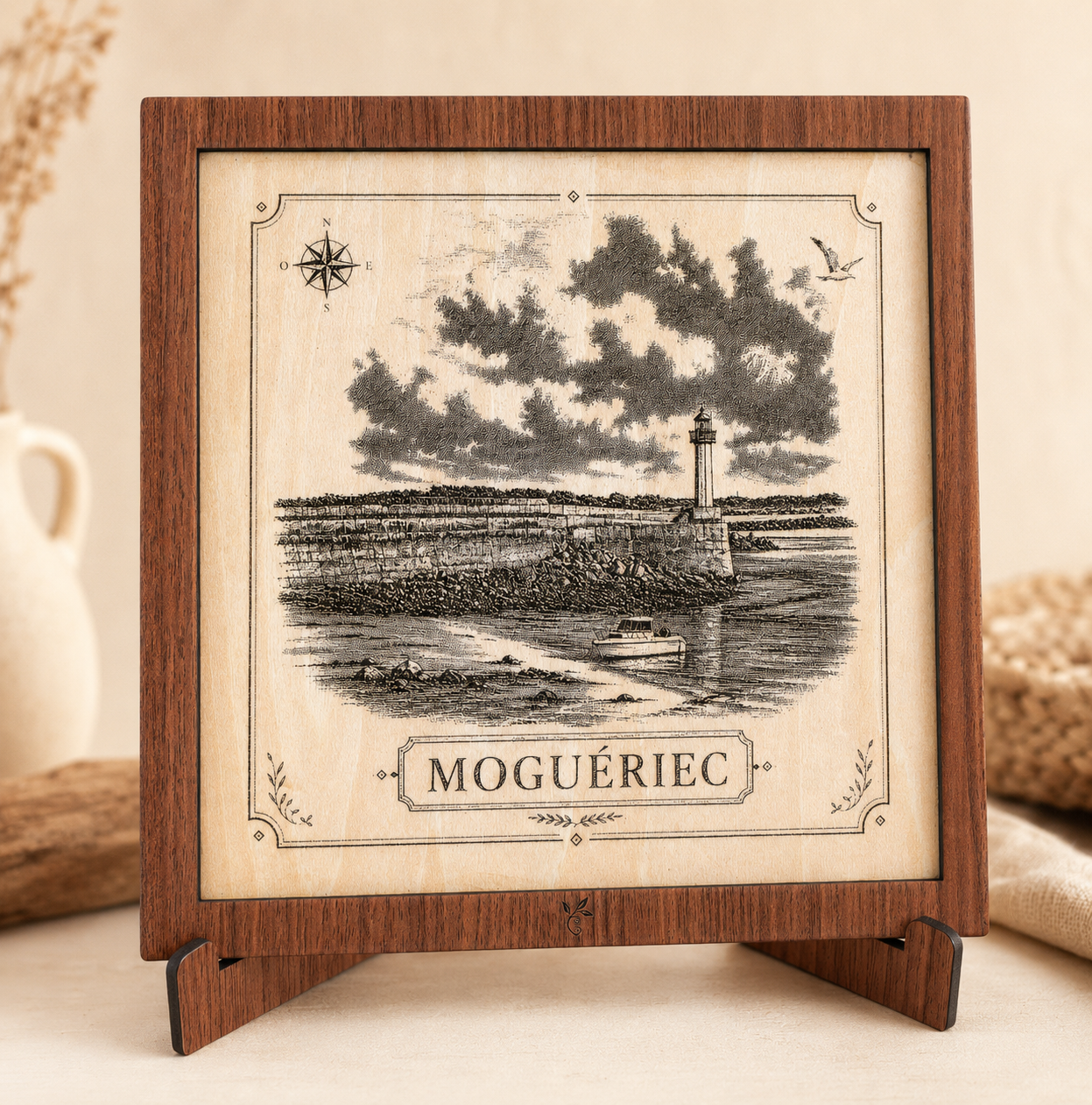 Tableau photographique en bois – Moguériec