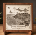 Pointe de Kermorvan – Le Conquet | Tableau en bois gravé d’après photographie