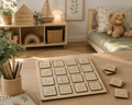 Memory en bois – Jeu de mémoire artisanal Montessori – Nature & bord de mer