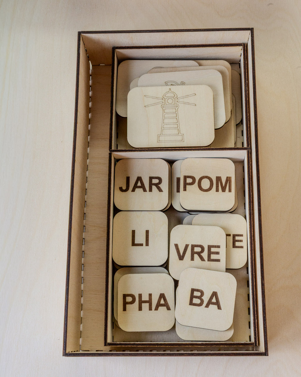 Syllabenn – Jeu éducatif en bois pour apprendre les syllabes