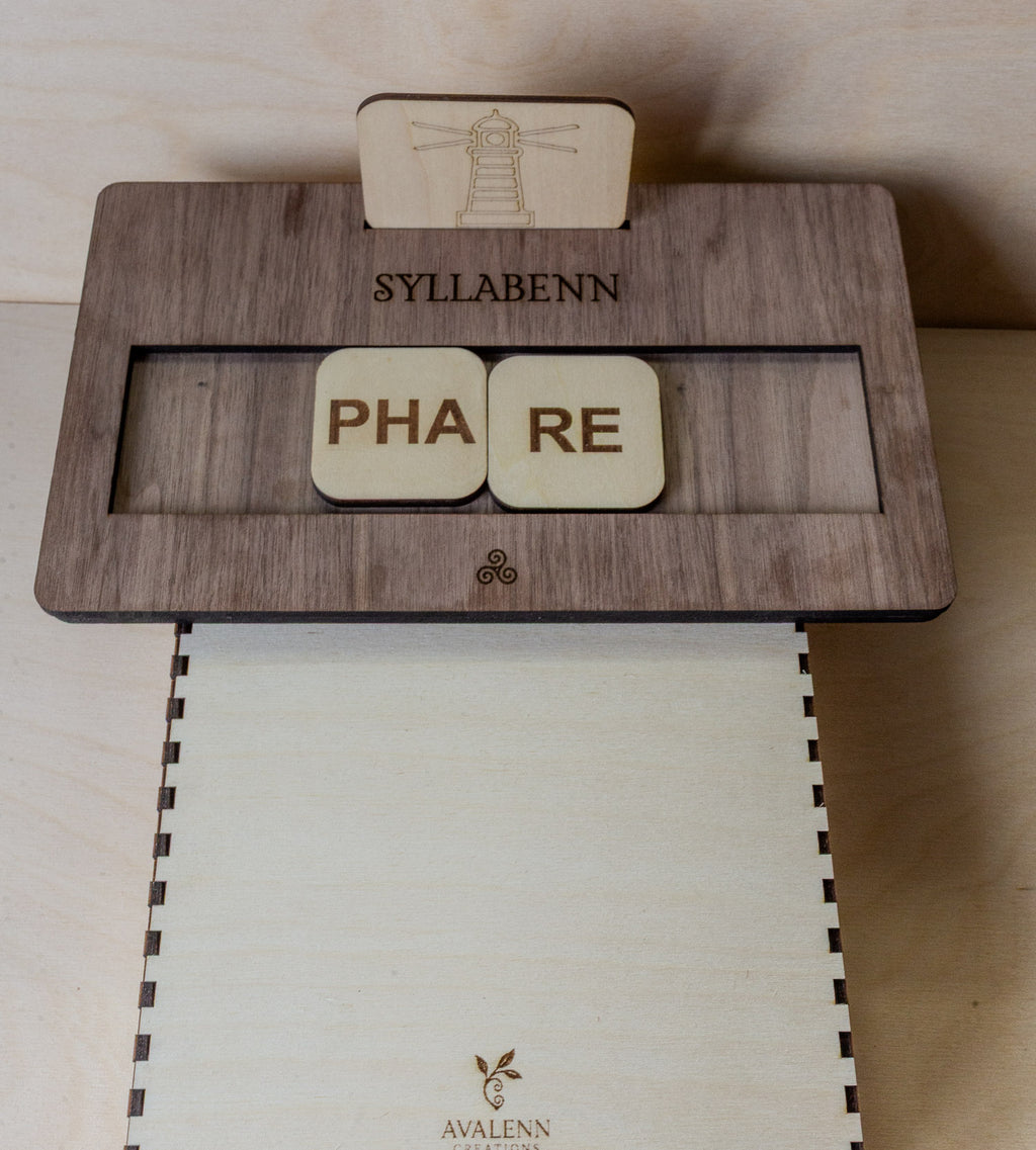 Syllabenn – Jeu éducatif en bois pour apprendre les syllabes