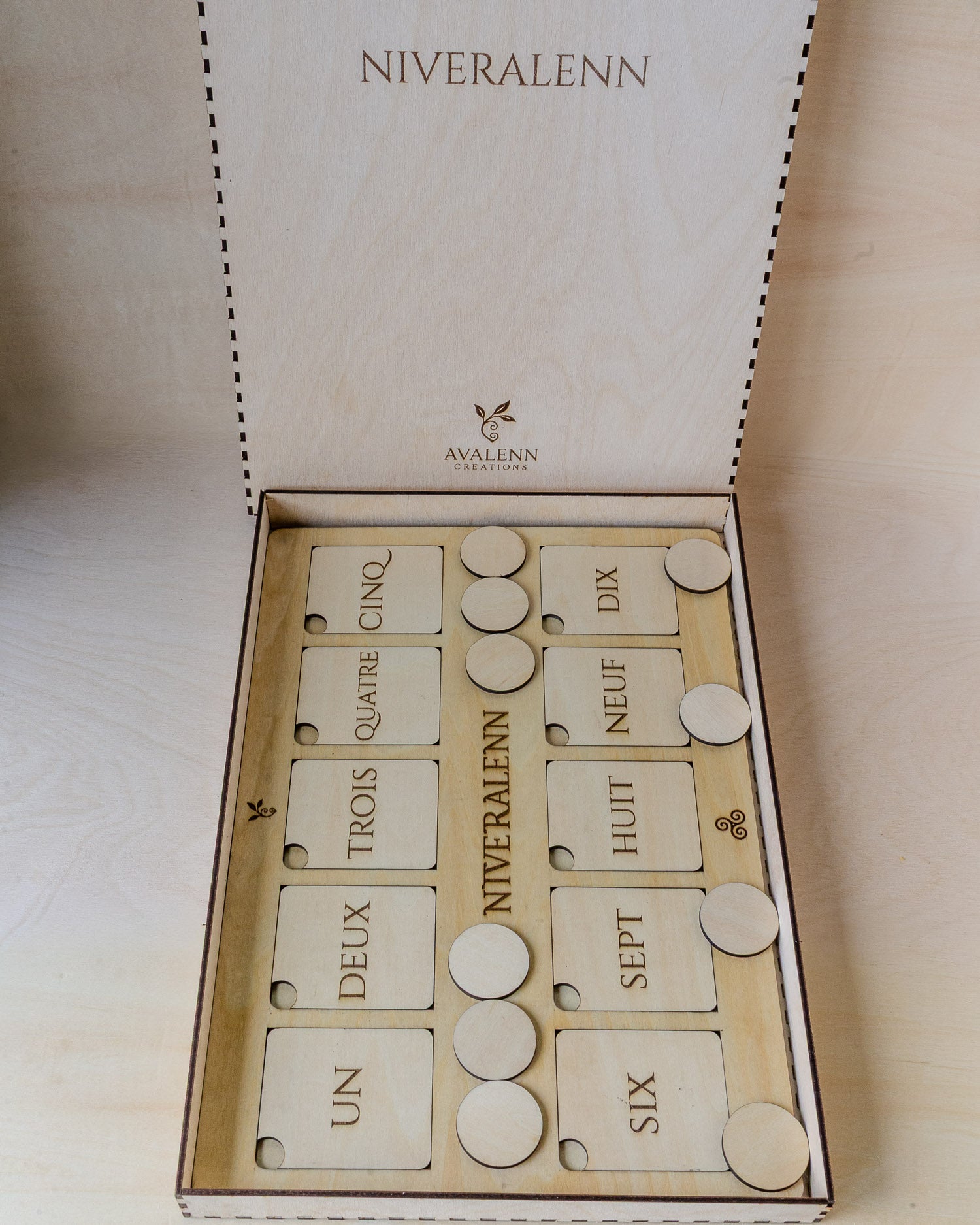 Niveralenn | Jeu éducatif en bois pour apprendre à compter – Avalenn