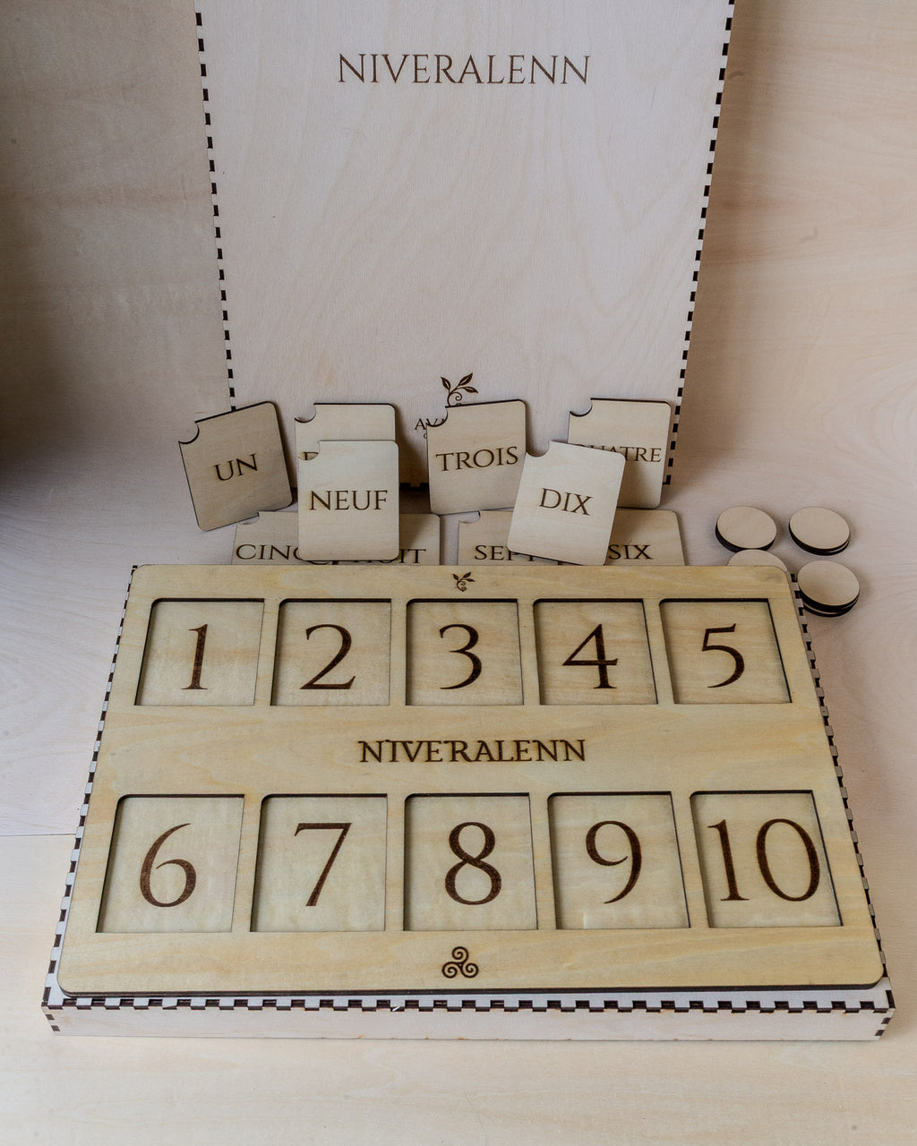 Niveralenn | Jeu éducatif en bois pour apprendre à compter – Avalenn