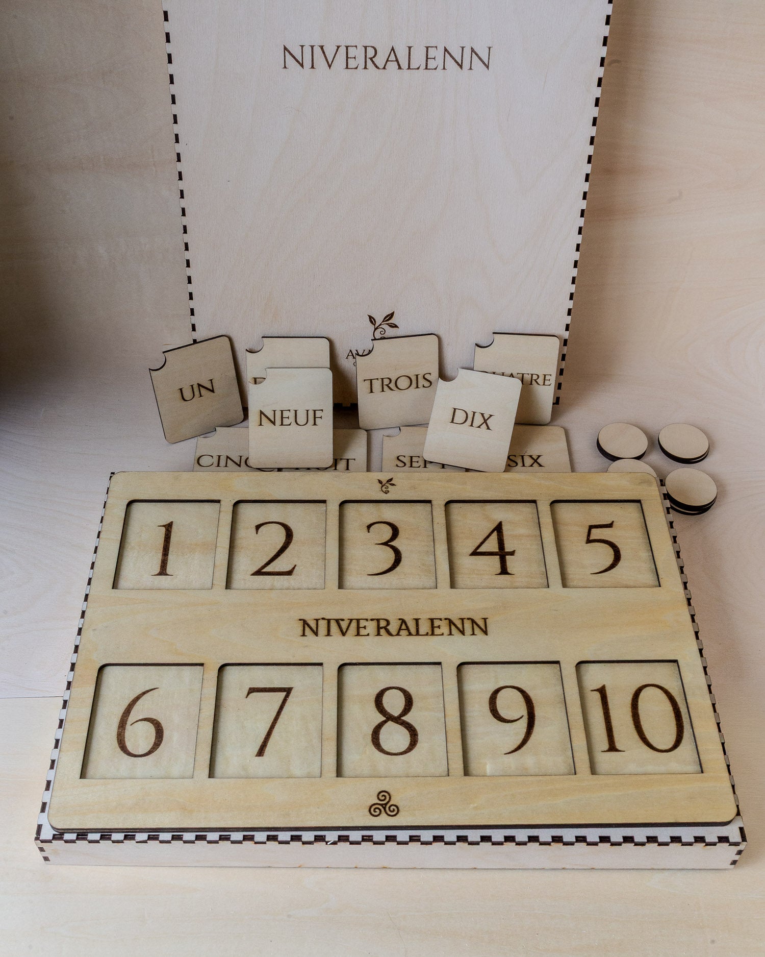 Niveralenn | Jeu éducatif en bois pour apprendre à compter – Avalenn