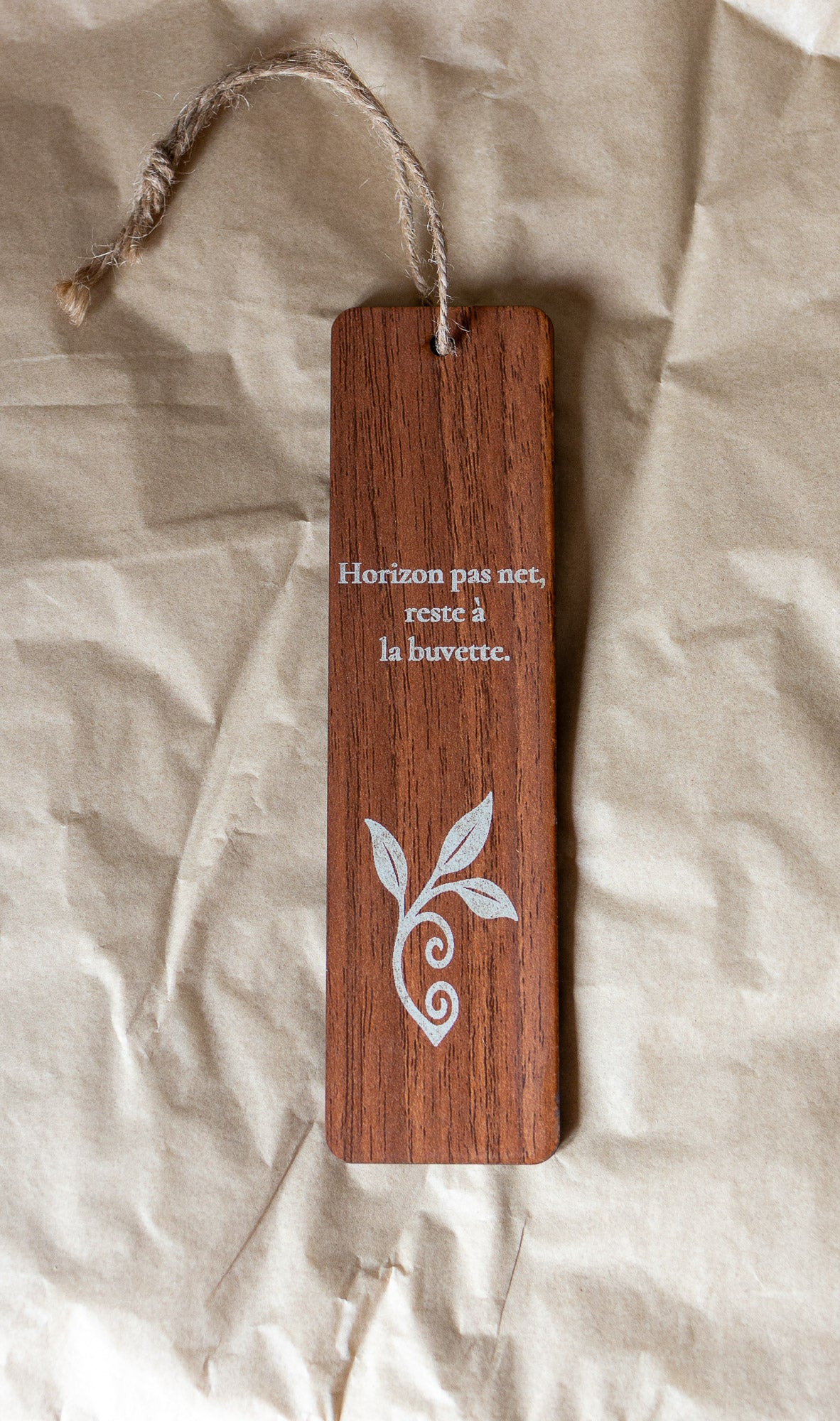 Marque-page en Bois Gravé — Citations & Humour Breton 3 MARQUE-PAGES POUR 10€