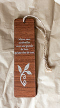 Marque-page en Bois Gravé — Citations & Humour Breton 3 MARQUE-PAGES POUR 10€