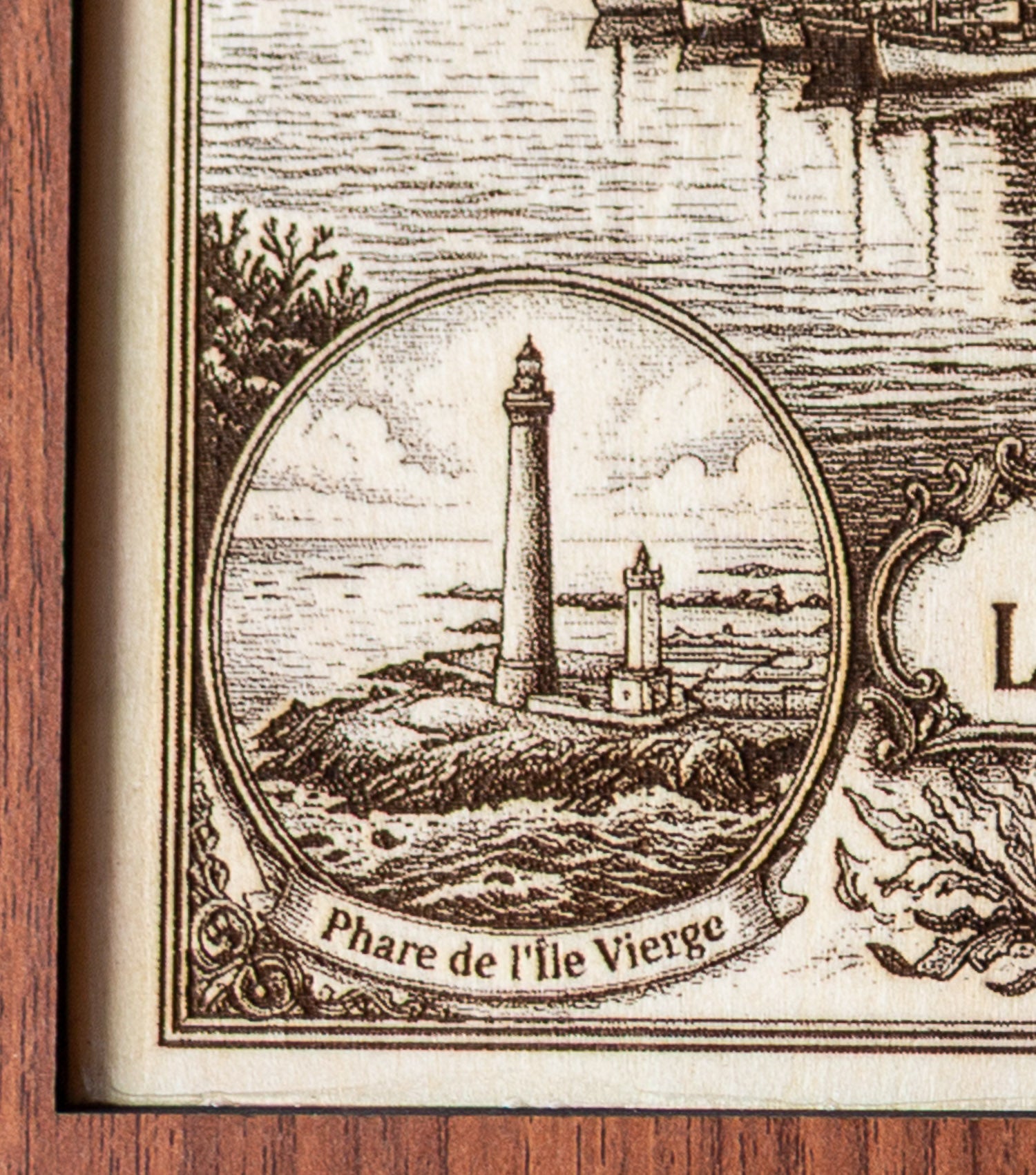 Tableau en bois L’Aber-Wrac’h – Souvenir de Landéda