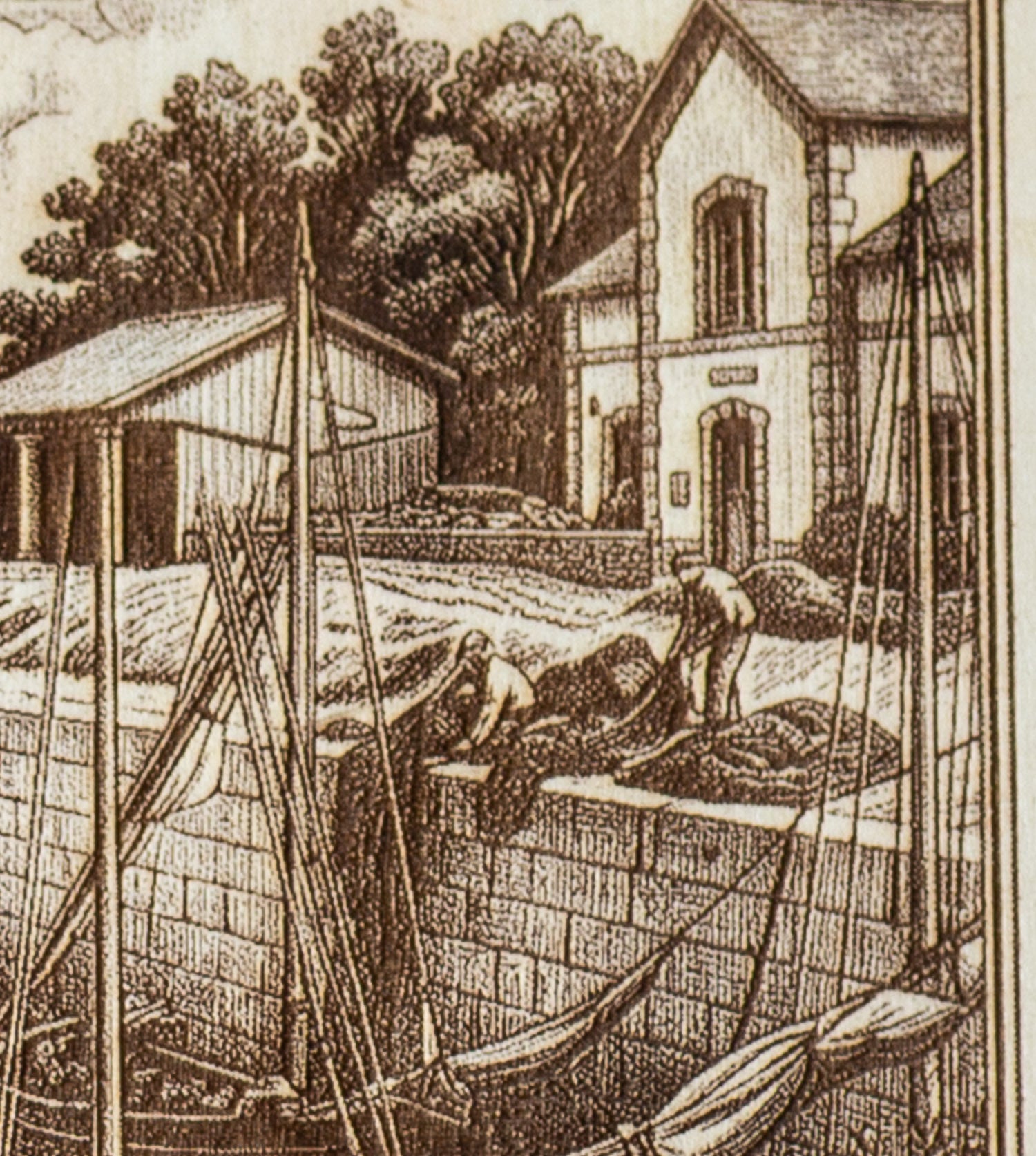 Tableau en bois L’Aber-Wrac’h – Souvenir de Landéda