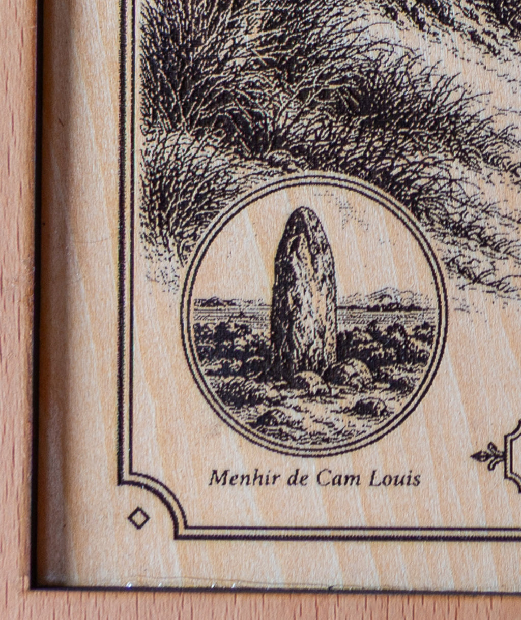 Tableau en bois Plouescat – Keremma, les dunes de la Côte des Sables