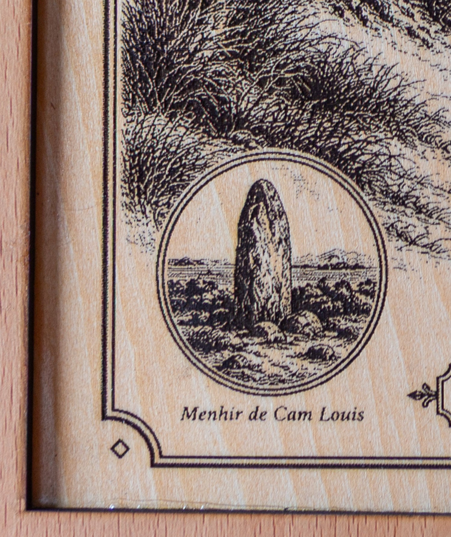 Tableau en bois Plouescat – Keremma, les dunes de la Côte des Sables