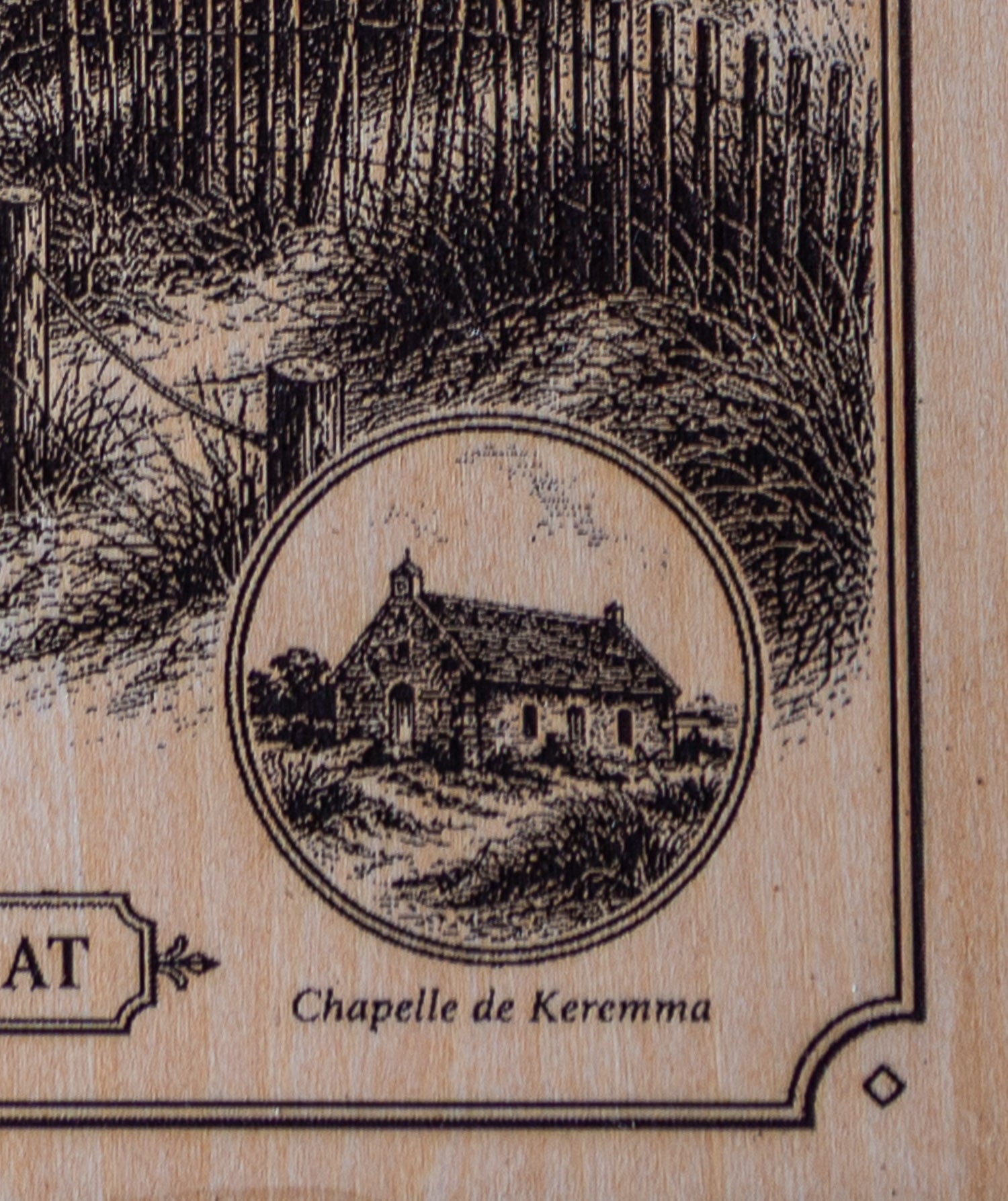 Tableau en bois Plouescat – Keremma, les dunes de la Côte des Sables
