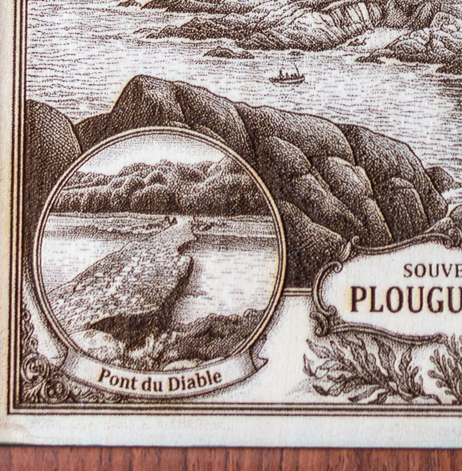 Tableau en bois Plouguerneau – L’Île Vierge