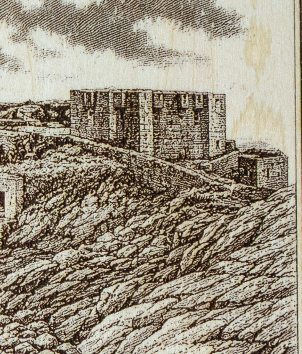 Pointe de Kermorvan – Le Conquet | Tableau en bois gravé d’après photographie