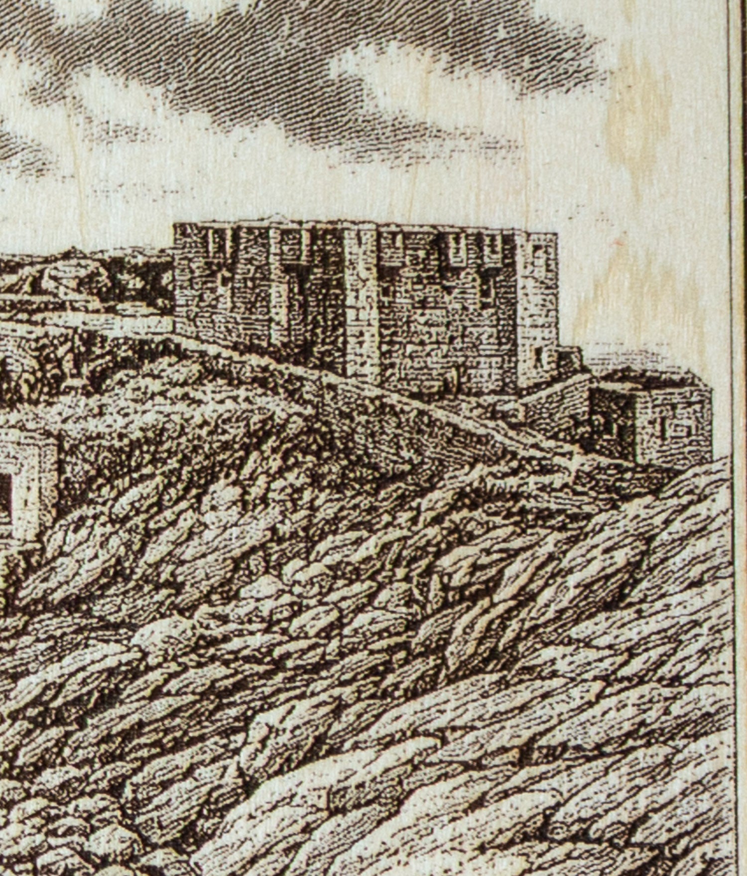 Pointe de Kermorvan – Le Conquet | Tableau en bois gravé d’après photographie
